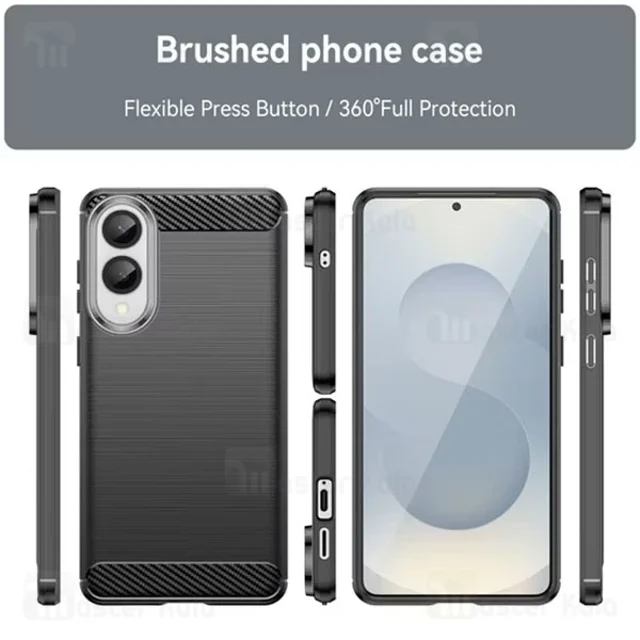 قاب فیبر کربنی سامسونگ Samsung Galaxy S25 Edge Rugged Armor Fiber Carbon - تصویر 3