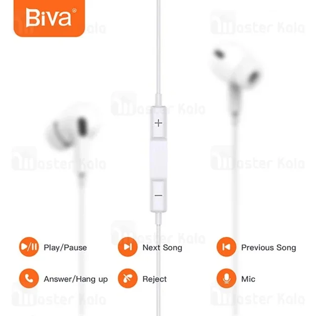 هندزفری سیمی لایتنینگ بیوا Biva HF-17 - تصویر 3