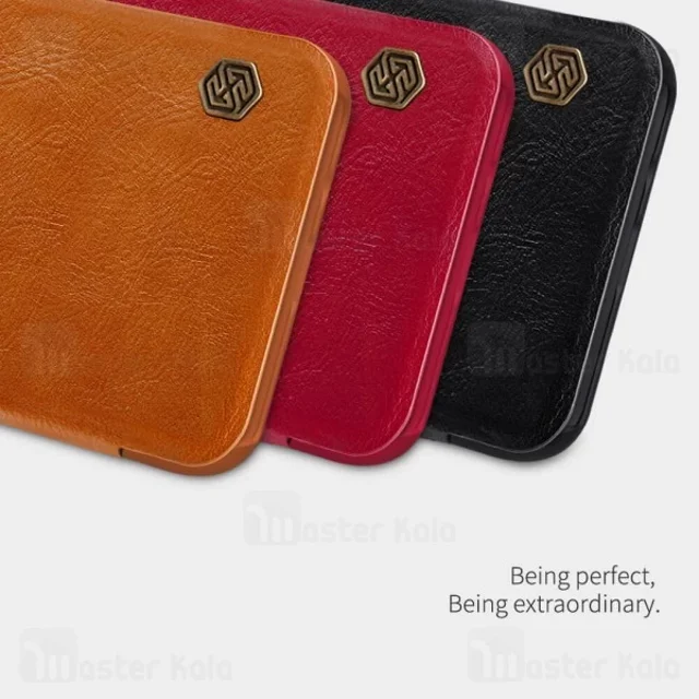کیف چرمی نیلکین شیائومی Xiaomi Redmi K30 / Poco X2 Nillkin Qin Leather Case - تصویر 5