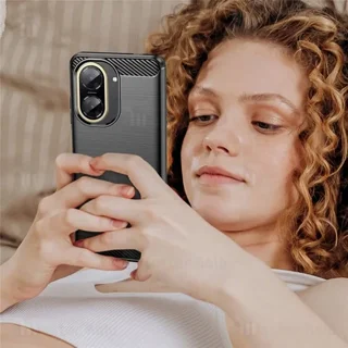 قاب فیبر کربنی شیائومی Xiaomi Redmi A5 / Poco C71 Rugged Armor Fiber Carbon - تصویر 8
