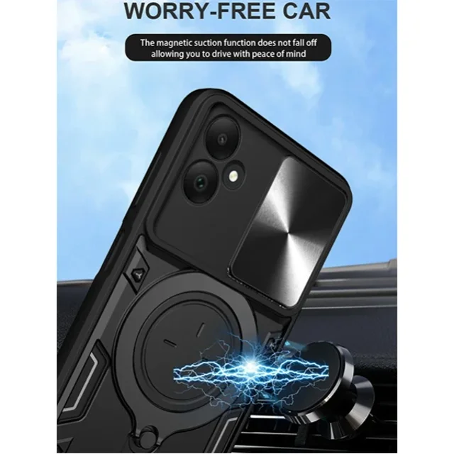 قاب ضد ضربه مگنتی Samsung Galaxy A05 Magnetic Support Case دارای محافظ دوربین - تصویر 6