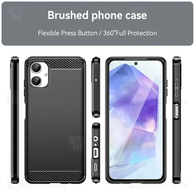 قاب فیبر کربنی سامسونگ Samsung Galaxy A06 Rugged Armor Fiber Carbon - تصویر 5