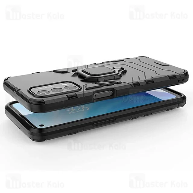گارد ضد ضربه انگشتی OnePlus Nord N200 5G / Oppo A93 5G Black Panther KEYSION ShockProof - تصویر 2