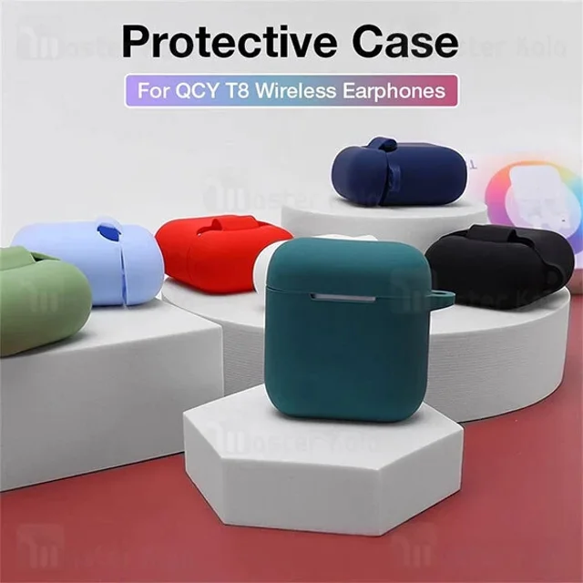 کاور محافظ سیلیکونی هندزفری کیو سی وای Xiaomi QCY T8 Earphone Silicone Case - تصویر 6
