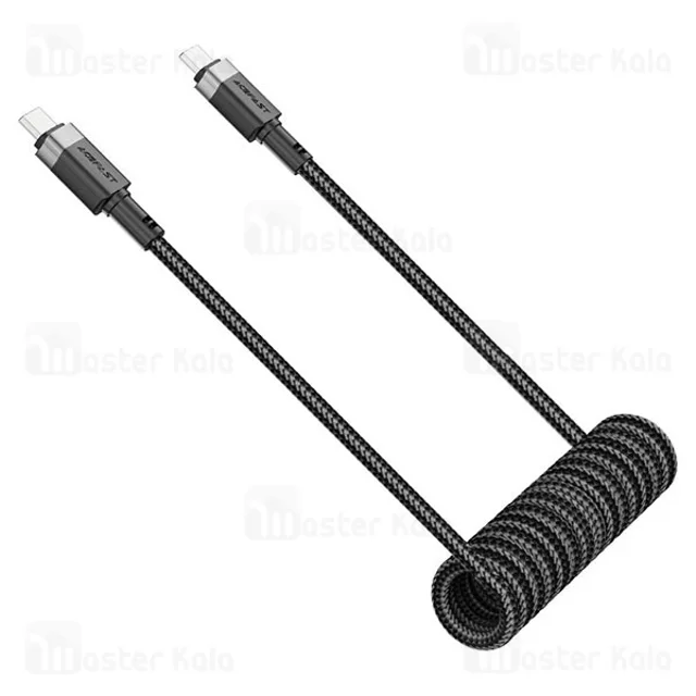 کابل Type-C به Type-C فنری ایس فست ACEFAST C14-03 طول 1.2 متر توان 60 وات - تصویر 2