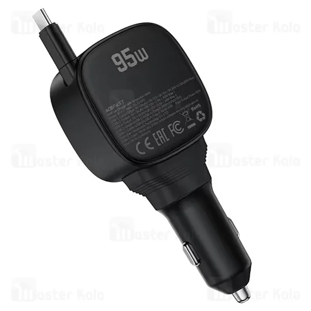 شارژر فندکی ایس فست ACEFAST B17 95W Fast Charger توان 95 وات همراه با کابل متصل - تصویر 3