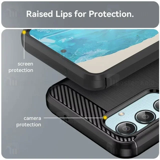 قاب فیبر کربنی سامسونگ Samsung Galaxy A16 / A16 5G Rugged Armor Fiber Carbon - تصویر 4