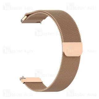 بند فلزی ساعت هوشمند شیائومی Xiaomi Amazfit Bip S Stainless Steel Milanese Strap - تصویر 3