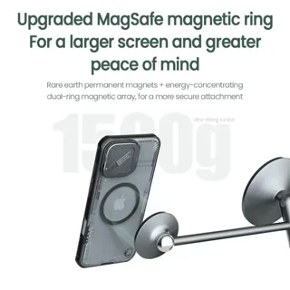 کاور مگنتی نیلکین مدل Iceblade Prop Magnetic MagSafe با محافظ دوربین و استند - رنگ مشکی - تصویر 6