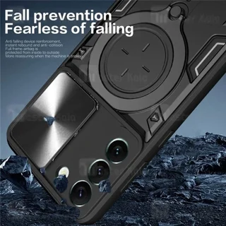 قاب ضد ضربه مگنتی Samsung Galaxy M14 4G Magnetic Support Case دارای محافظ دوربین - تصویر 5