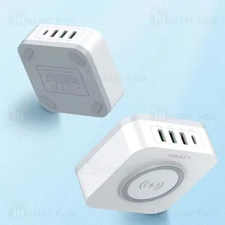 هاب شارژر 4 پورت و شارژر وایرلس الدینیو LDNIO AW004 توان 32 وات - تصویر 6