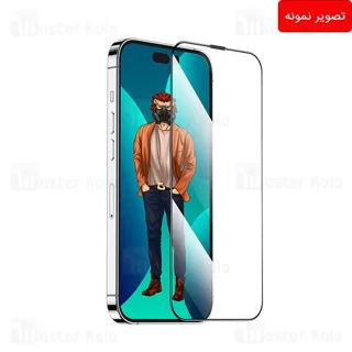 گلس توری دار تمام صفحه تمام چسب آیفون گرین لاین Apple iPhone 14 Green Lion 3D Desert - تصویر 2