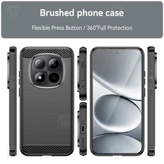 قاب فیبر کربنی شیائومی Xiaomi Redmi Note 15 Pro Plus 5G Rugged Armor Fiber Carbon - تصویر 3