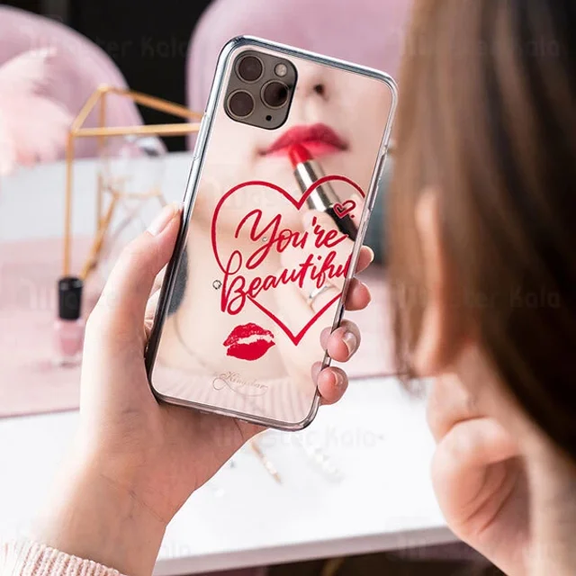 قاب آینه ای Apple iphone 11 Pro Kingxbar Swarovski Heart Series - تصویر 7