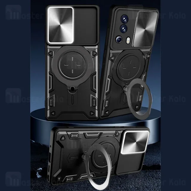قاب ضد ضربه مگنتی Xiaomi 13 Lite / Civi 2 Magnetic Support Case دارای محافظ دوربین - تصویر 3
