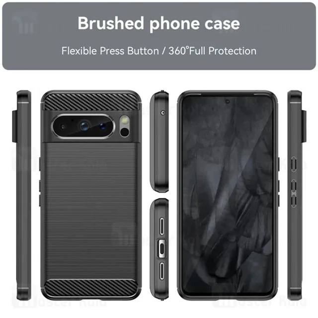 قاب فیبر کربنی گوگل Google Pixel 8 Pro Rugged Armor Fiber Carbon - تصویر 4