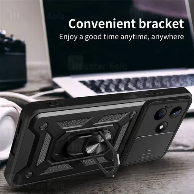 گارد محافظ ضد ضربه انگشتی Realme C51 SHUNIJA Case دارای محافظ دوربین - تصویر 6