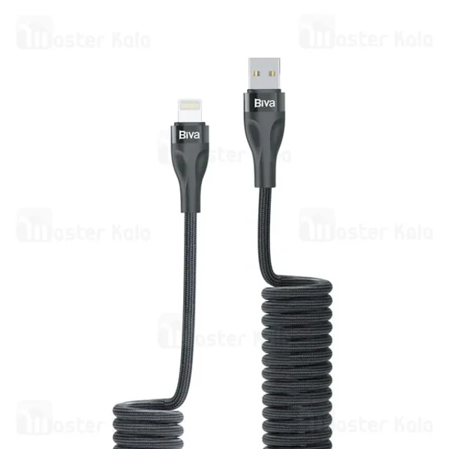 کابل لایتنینگ فنری بیوا Biva C-25L Stretchable توان 12 وات - تصویر 2