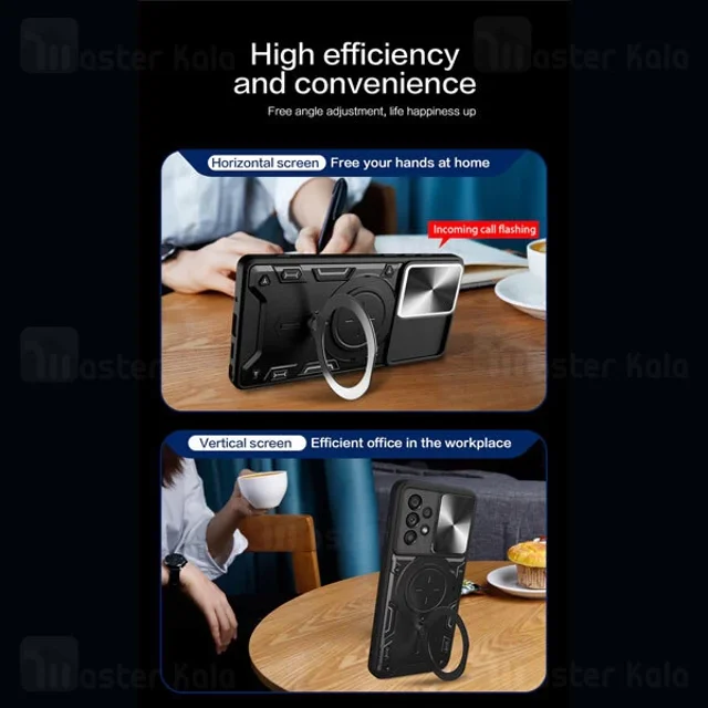 قاب ضد ضربه مگنتی Samsung Galaxy A53 Magnetic Support Case دارای محافظ دوربین - تصویر 6