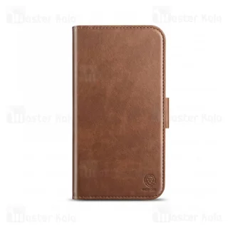کیف چرمی مگ سیف گرین لاین آیفون Apple iPhone 13 Pro Green Lion 2 in 1 Leather Wallet - تصویر 5