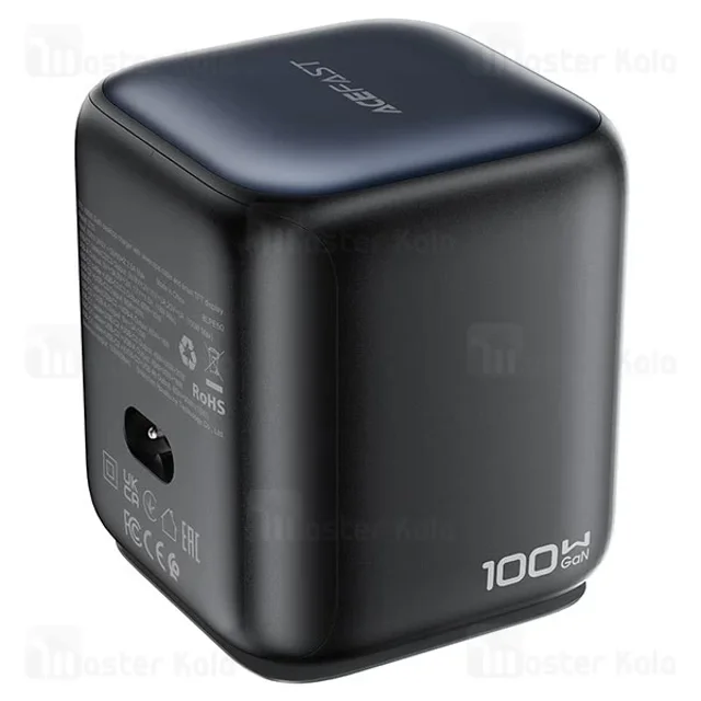 هاب شارژر 3 پورت ایس فست Acefast Z10 GaN توان 100 وات با کابل متصل جمع شونده - تصویر 3