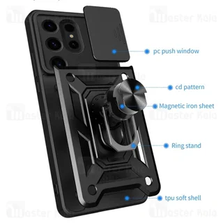 گارد محافظ ضد ضربه انگشتی Samsung Galaxy S24 ULTRA SHUNIJA Case دارای محافظ دوربین - تصویر 2
