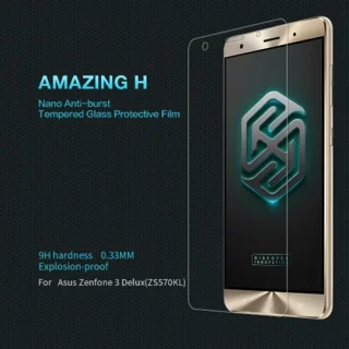 محافظ صفحه نمایش شیشه ای نیلکین ایسوس Nillkin H Glass Asus Zenfone 3 Deluxe ZS570KL - تصویر 4
