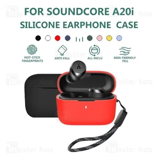 کاور محافظ سیلیکونی هندزفری انکر Anker A20i soundcore دارای بند آویز - تصویر 2