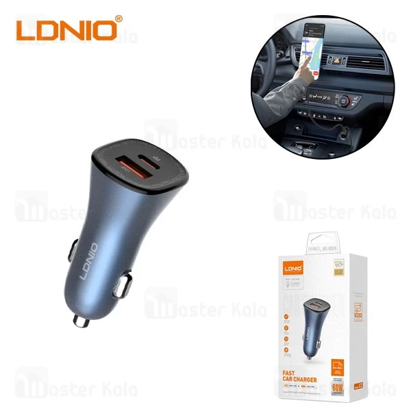 شارژر فندکی الدینیو Ldnio C3 توان 60 وات