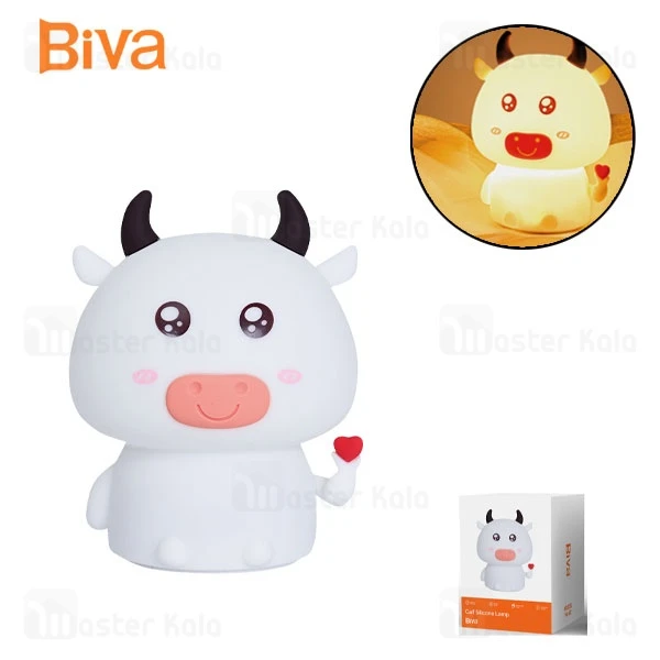چراغ خواب سیلیکونی فانتزی بیوا Biva NL-02 طرح گاو