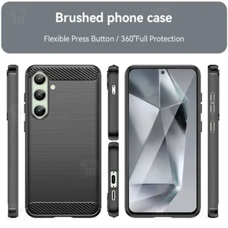 قاب فیبر کربنی سامسونگ Samsung Galaxy S24 FE Rugged Armor Fiber Carbon - تصویر 4