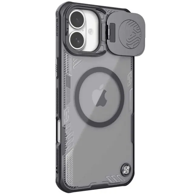 کاور مگنتی نیلکین مدل Iceblade Prop Magnetic MagSafe با محافظ دوربین و استند - رنگ مشکی - مناسب برای گوشی موبایل اپل آیفون 16