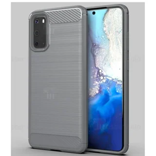 قاب محافظ ژله ای سامسونگ Samsung Galaxy S20 Rugged Armor Fiber Carbon - تصویر 3