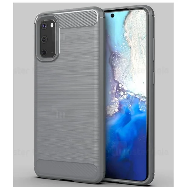 قاب محافظ ژله ای سامسونگ Samsung Galaxy S20 Rugged Armor Fiber Carbon - تصویر 3