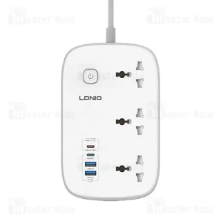چند راهی برق و شارژر الدینیو LDNIO SC6 دارای 4 پورت - تصویر 2