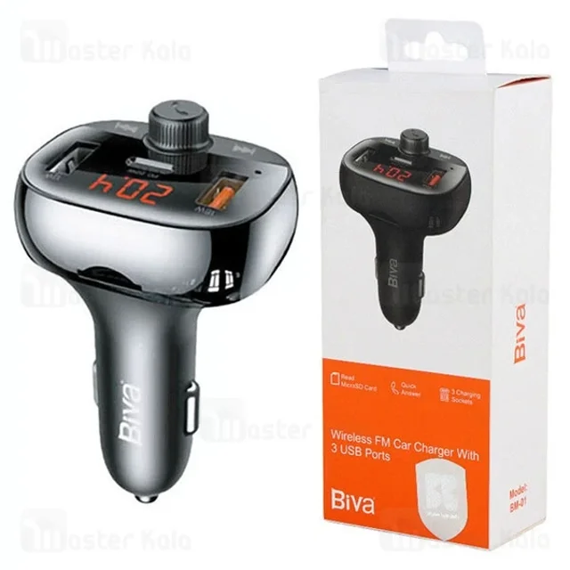شارژر فندکی و پخش کننده بلوتوث بیوا Biva BM-01 - تصویر 2