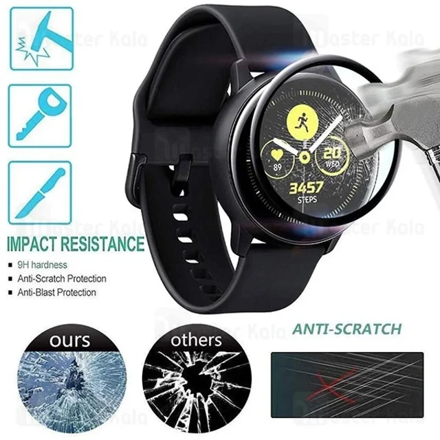 محافظ صفحه ساعت هوشمند سامسونگ Samsung Galaxy Watch 6 40mm PMMA TPU Screen Protector - تصویر 4