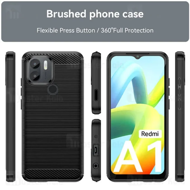 قاب فیبر کربنی شیائومی Xiaomi Redmi A1 Plus / A2 Plus Rugged Armor Fiber Carbon - تصویر 3