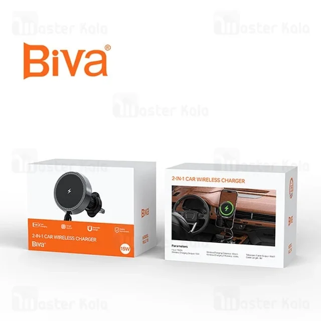 هولدر و شارژ وایرلس دریچه کولری هوشمند بیوا Biva WLC-18 توان 15 وات - تصویر 8