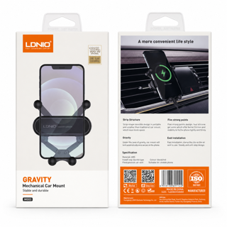 هولدر موبایل خودرو LDNIO MG03 – Gravity Mechanical Car Mount - تصویر 2