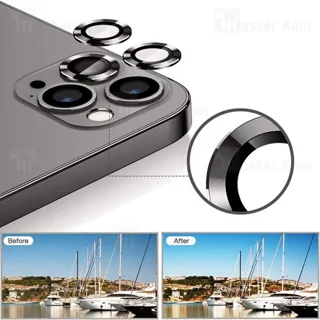 پک 3تایی محافظ لنز فلزی دوربین آیفون Apple iPhone 12 Pro / 11 Pro / 11 Pro Max Metal Ring - تصویر 3