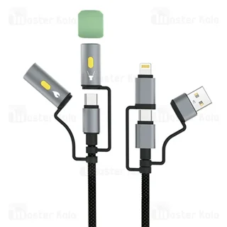 کابل چندکاره بیوا Biva C-39 6 in 1 Multifunction Data Cable طول 1.2 متر توان 60 وات - تصویر 2