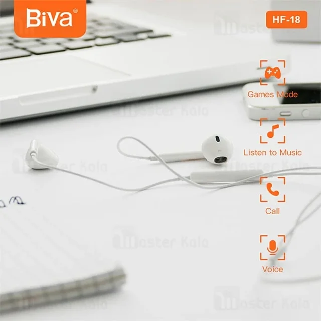 هندزفری سیمی Type-c بیوا Biva HF-18 - تصویر 5