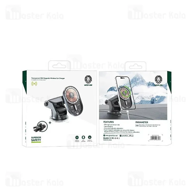 هولدر و شارژر وایرلس چند کاره گرین لاین Green Lion Superior Safety توان 15 وات - تصویر 7