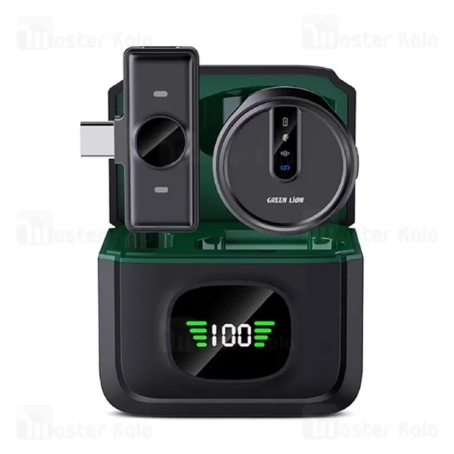 میکروفون بی سیم تایپ سی گرین لاین Green Lion GM-88X GN88XMICTCBK - تصویر 2