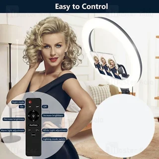 رینگ لایت بیوا Biva RL-01 36W LED Soft Ring Light سایز 14 اینچ با سه پایه و 3 هولدر - تصویر 6