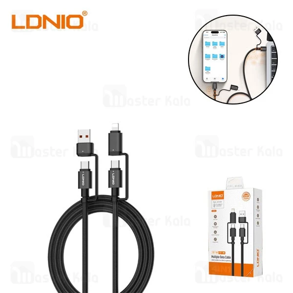 کابل Type C الدینیو LDNIO LC16 Charging Data Cable توان 65 وات