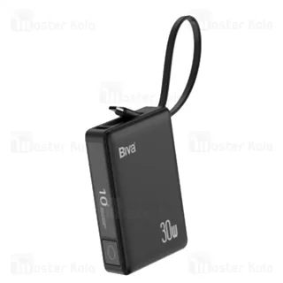 پاوربانک 10000 بیوا Biva BP-024 Fast Charging Power Bank توان 30 وات با کابل متصل - تصویر 2