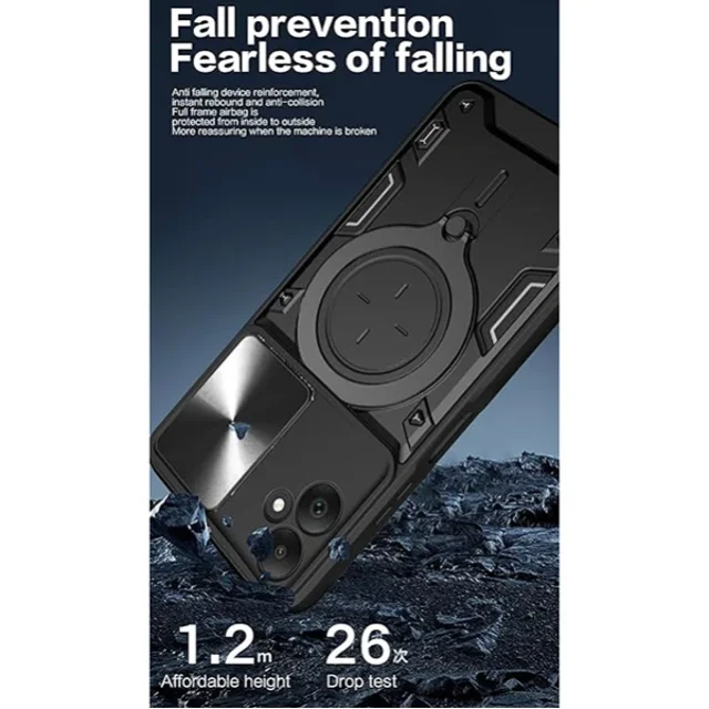 قاب ضد ضربه مگنتی Samsung Galaxy A05 Magnetic Support Case دارای محافظ دوربین - تصویر 4