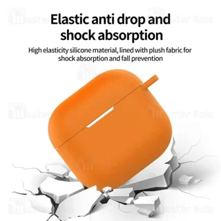 کاور محافظ سیلیکونی هندزفری اپل Apple Airpod 4 / 4 ANC دارای قلاب آویز - تصویر 5